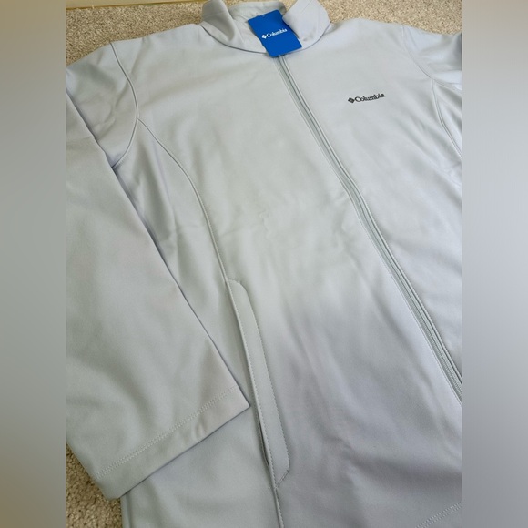 Columbia Women’s 3X Herald Square Softshell Light Blue Lined Jacket Coat • NEW - Picture 2 of 10